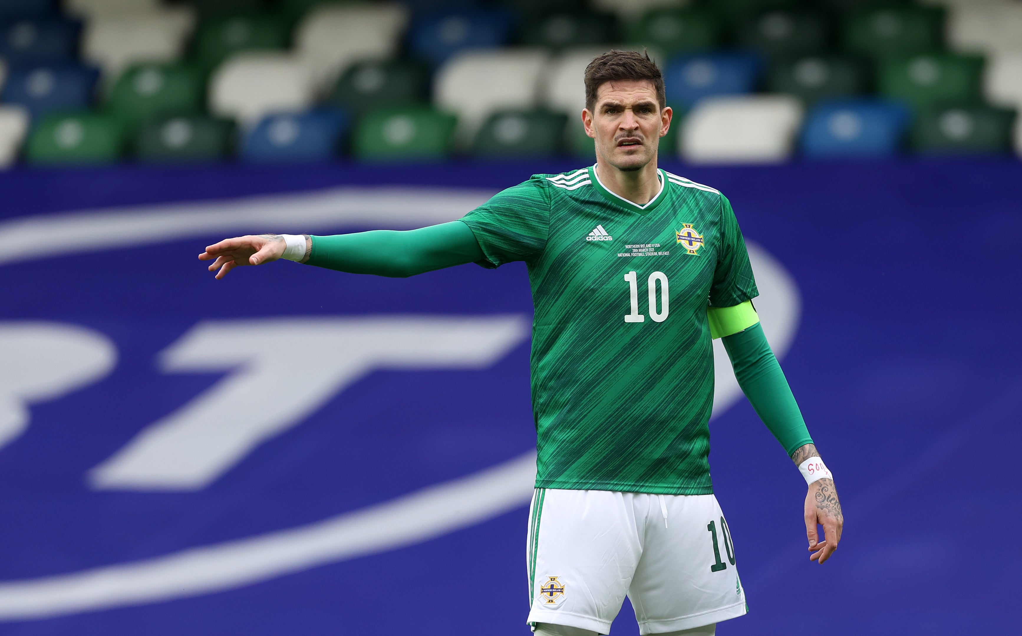 Kyle Lafferty has been sent home from Northern Ireland’s squad ahead of the Nations League match against Kosovo (Liam McBurney/PA)