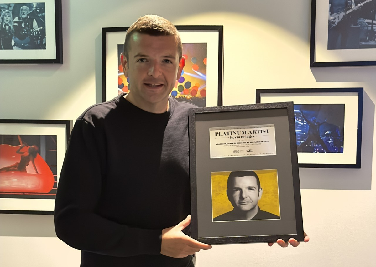 Kevin Bridges honoured for playing most gigs ever at Glasgow&rsquo;s SEC