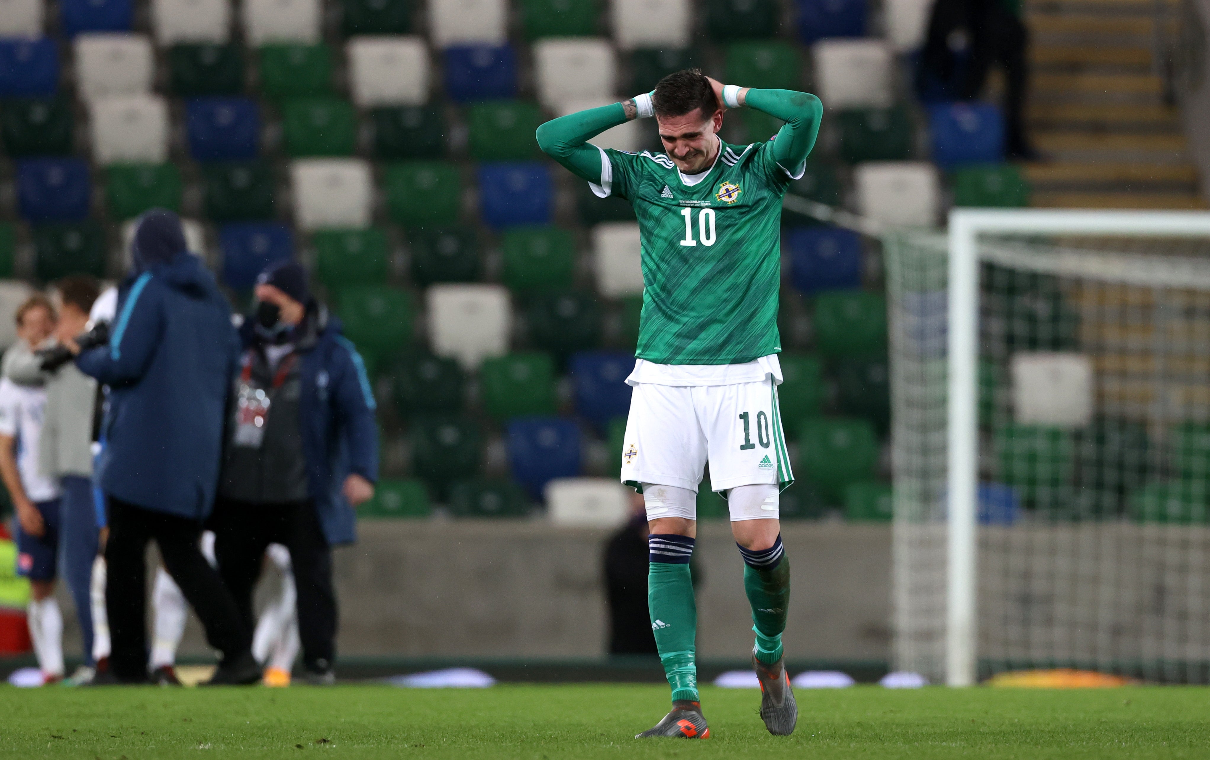 Kyle Lafferty has been withdrawn from the Northern Ireland squad (Liam McBurney/PA)