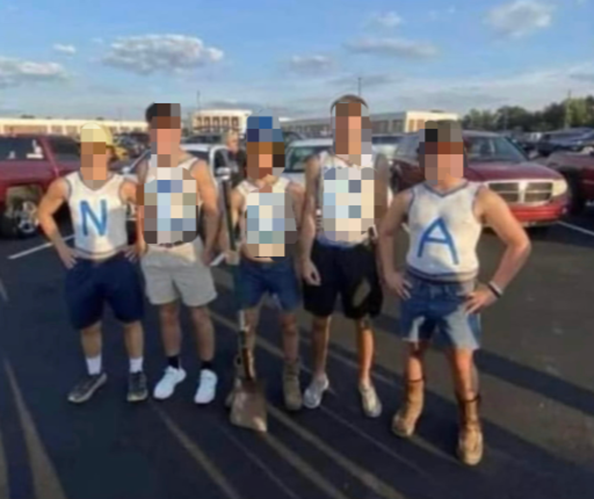 Georgia high school students spell out N-word on shirts at football game