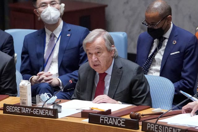 <p>UN Secretary-General António Guterres supports the right to a healthy environment </p>