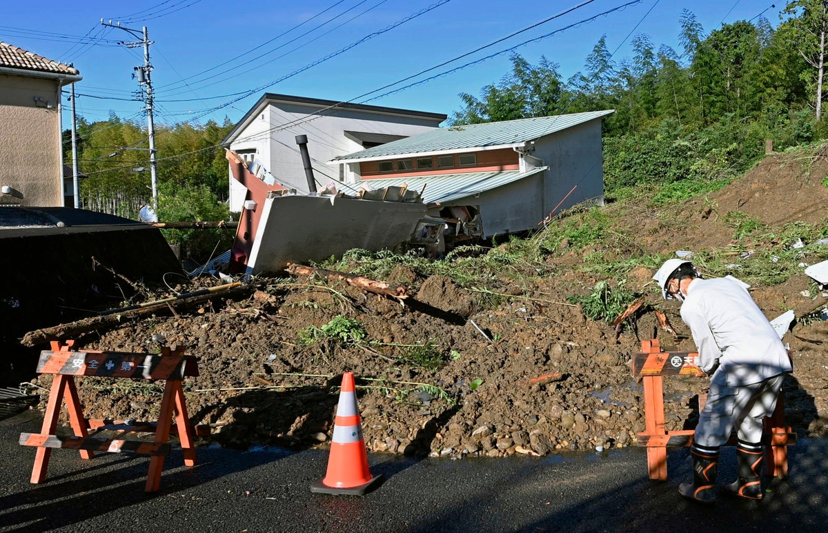 Storm hammers Japan with rain, man dies driving into pond