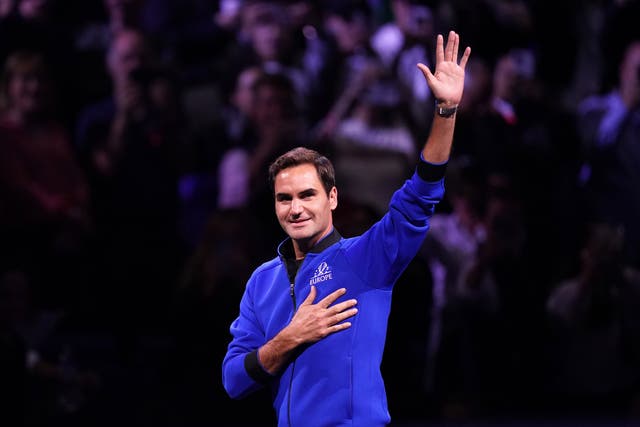 Roger Federer se retiró del tenis profesional el viernes por la noche (John Walton/PA)