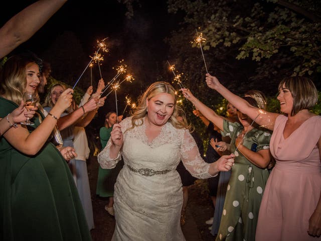 <p>Kayley Stead celebrates her ‘wedding day’ without the groom</p>