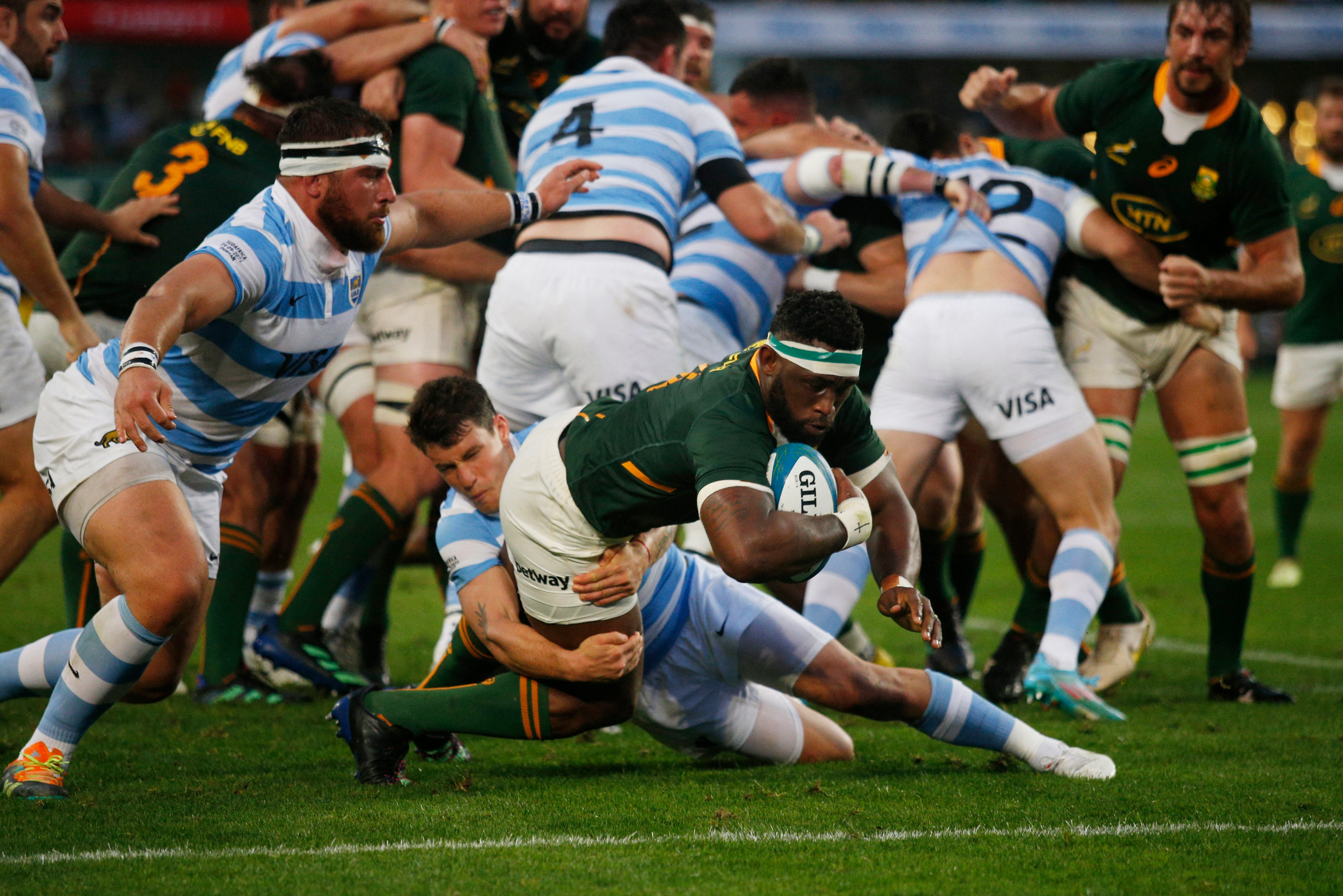 Boks down Argentina but it's not enough to win Rugby Championship title