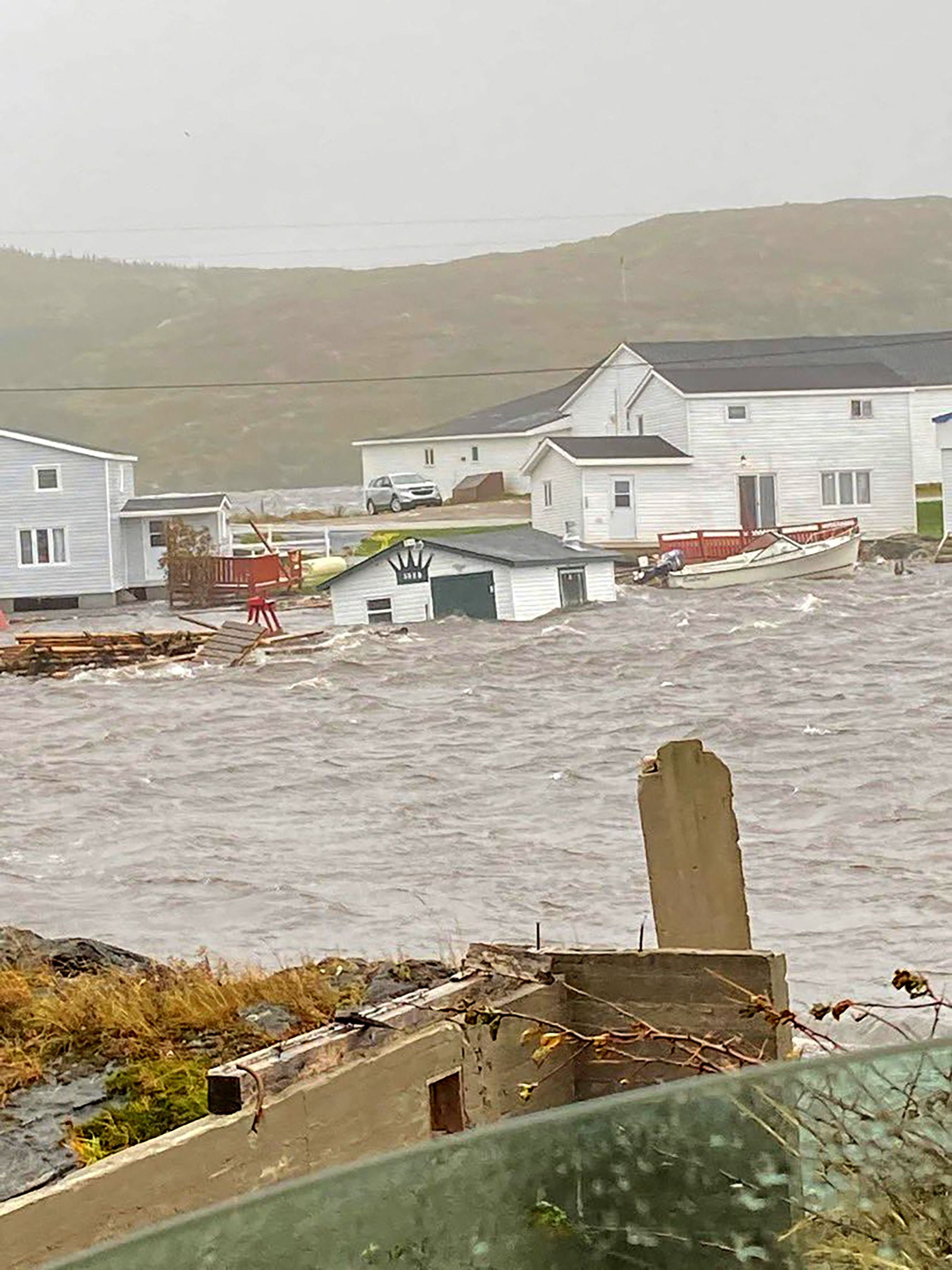 Damage caused by post-tropical storm Fiona on the Burnt Islands, in the Newfoundland and Labrador Province of Canada