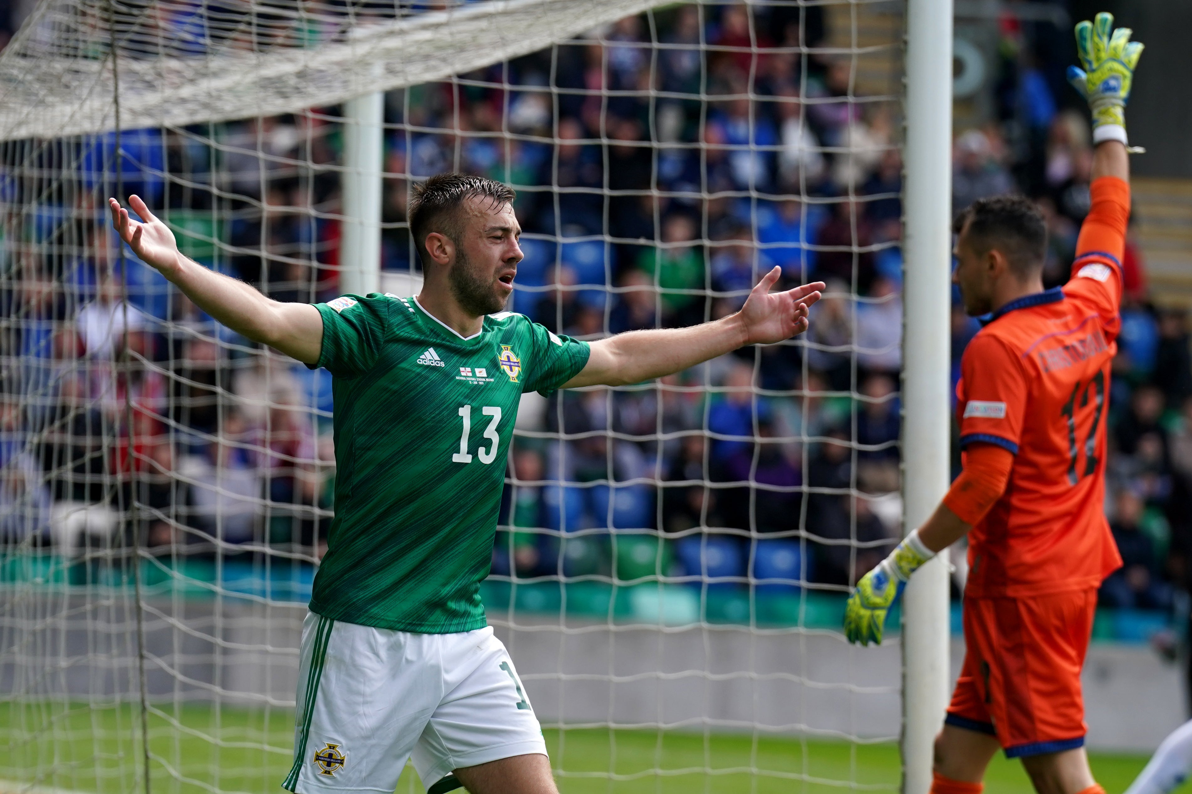 Conor McMenamin was withdrawn from the Northern Ireland squad after an historic video emerged (Niall Carson/PA)