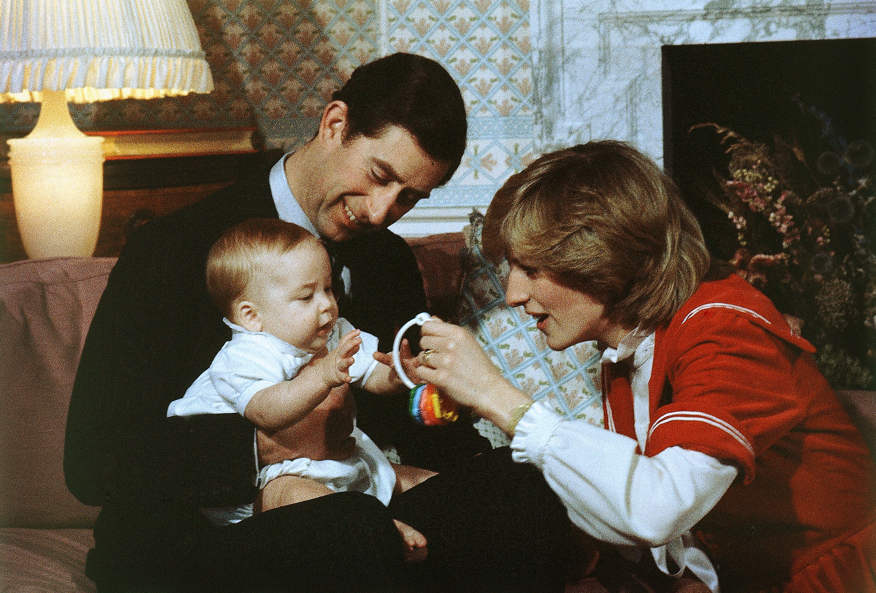 Prince William, now 42, is here pictured when he was just six months old.