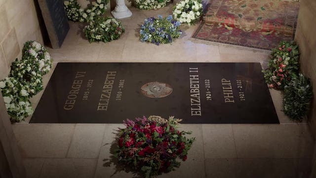 <p>First photo of Queen’s grave revealed as Windsor chapel opens to public</p>