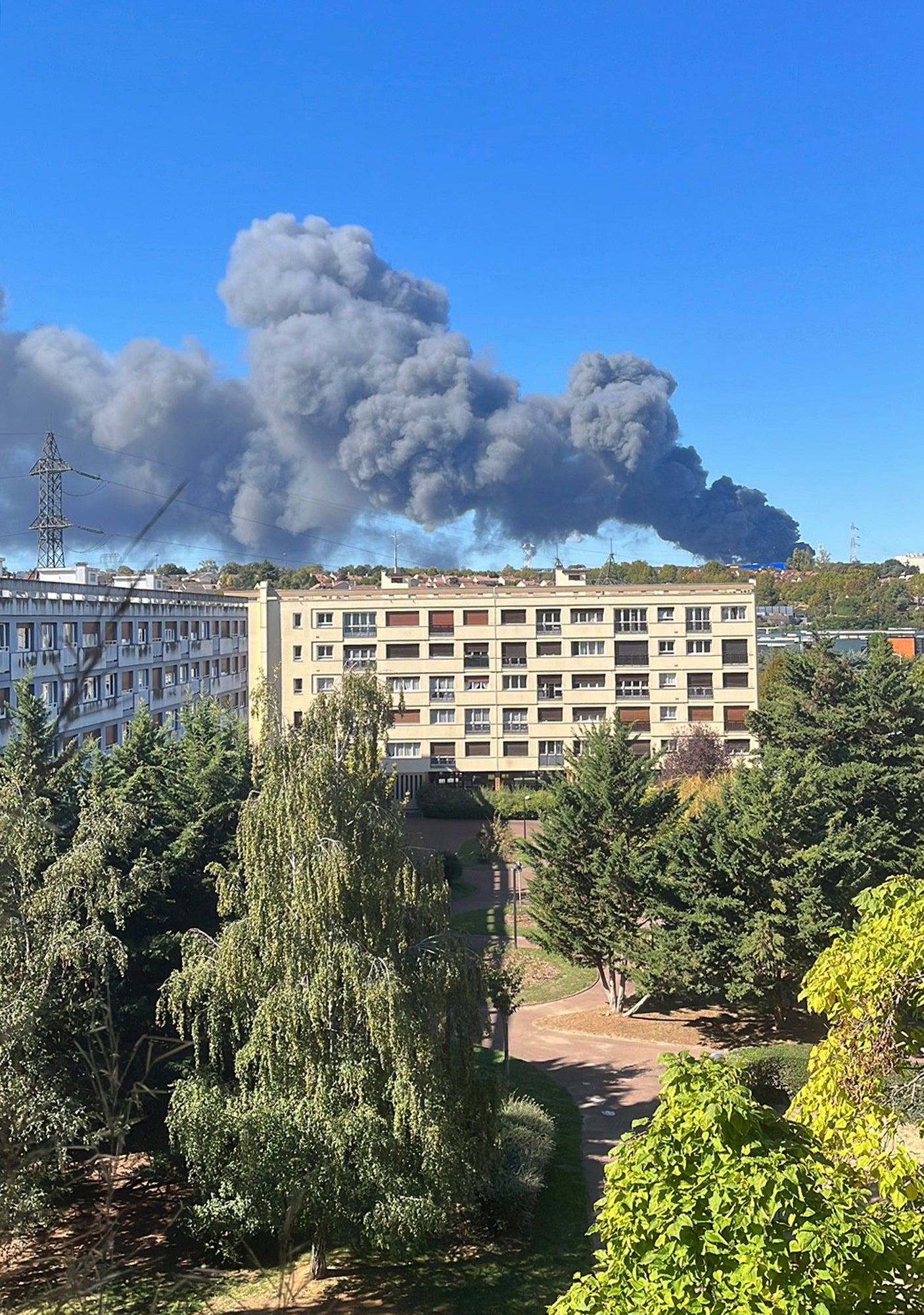 France Paris Market Fire