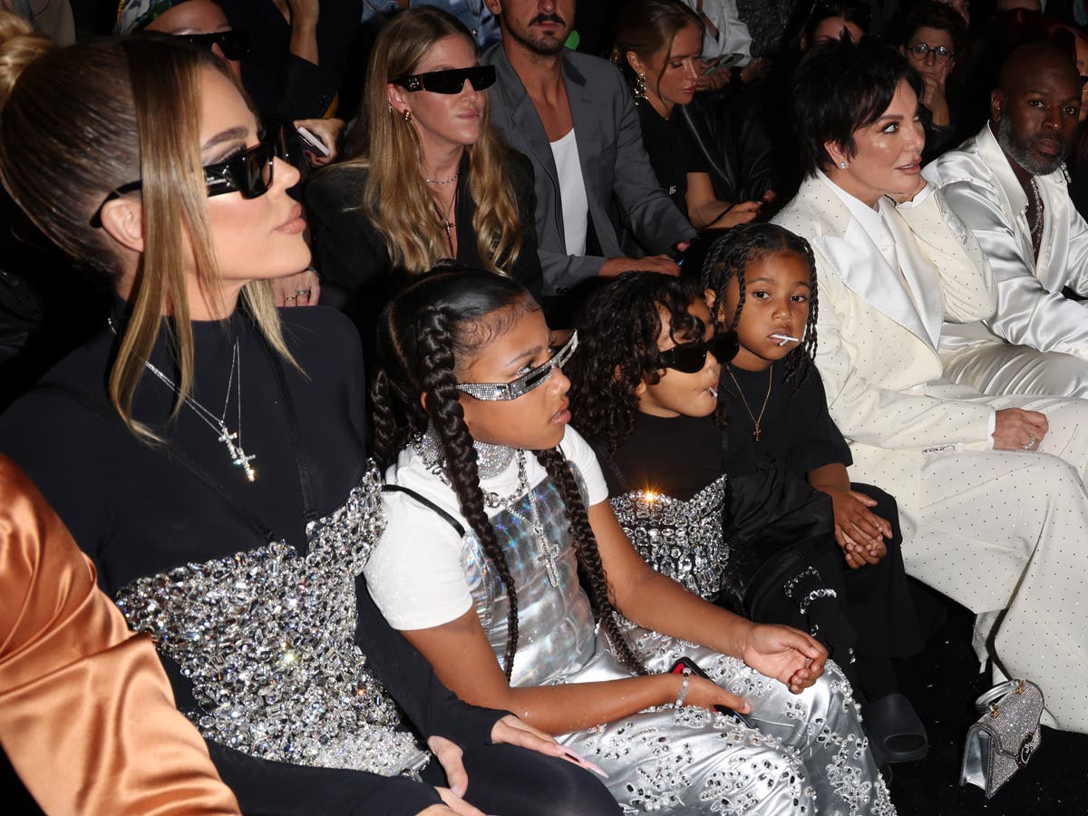 Chicago West is branded 'mini icon' at Kim Kardashian's Dolce & Gabbana MFW  show | The Independent