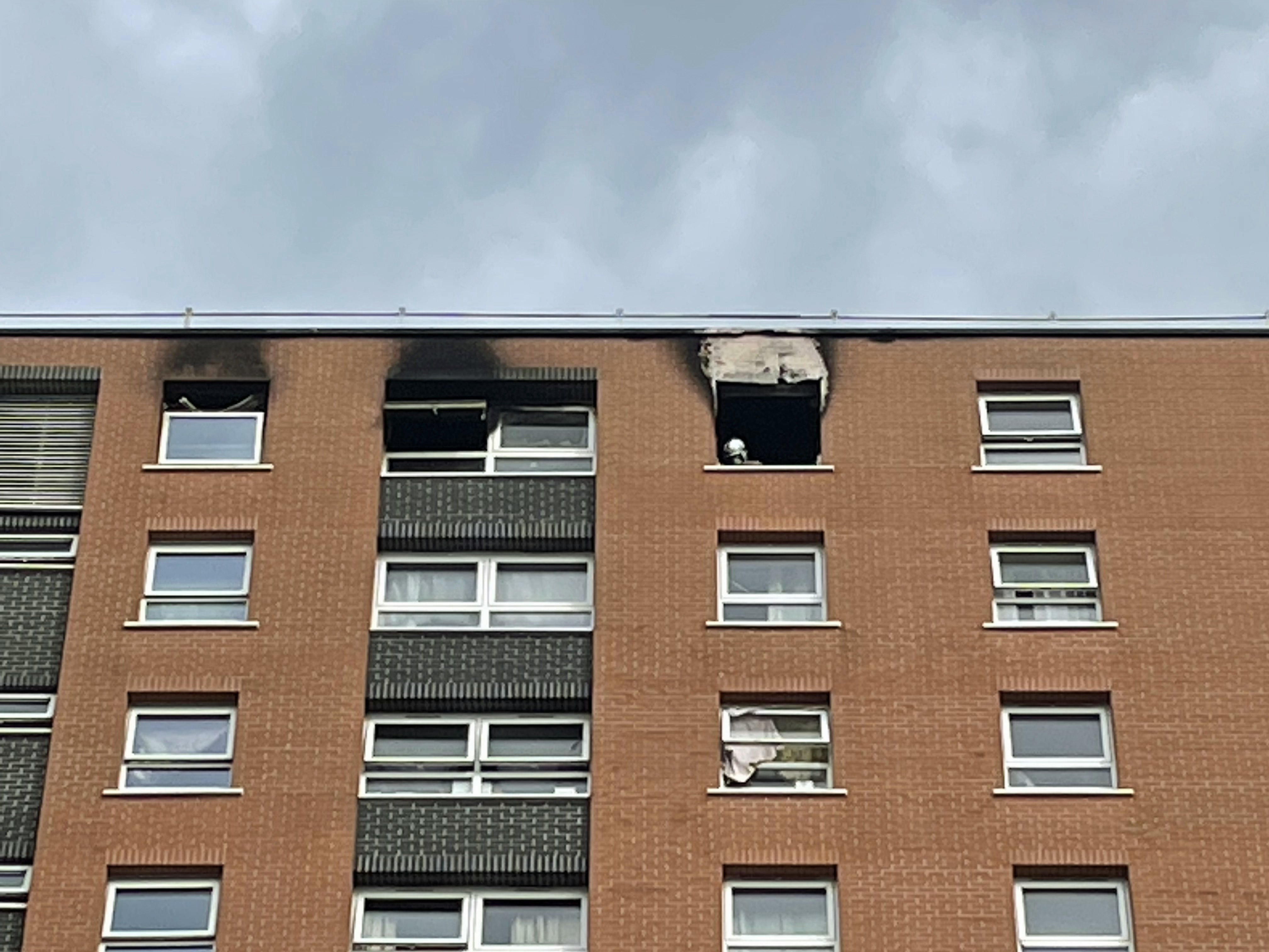 Eight people were hospitalised after the top-floor flat blaze in Easton, Bristol