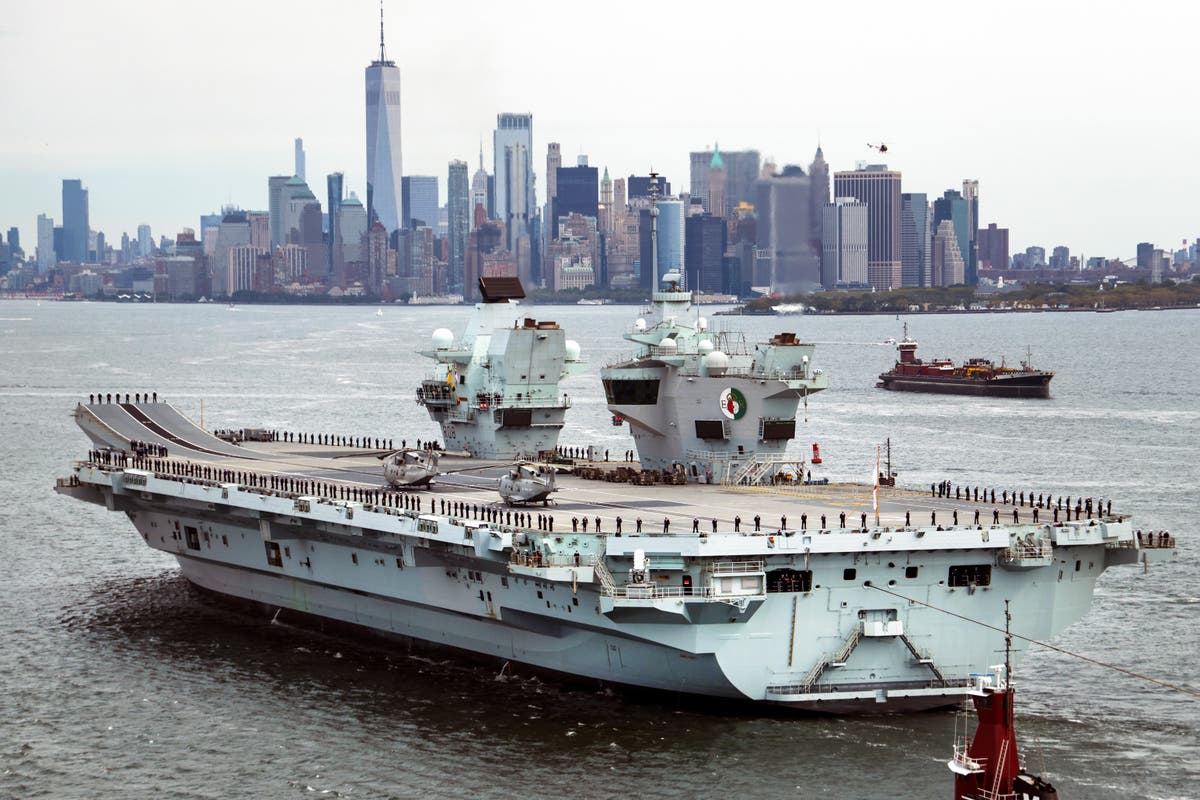 HMS Queen Elizabeth anchors in New York as Truss plans to strengthen UK ...