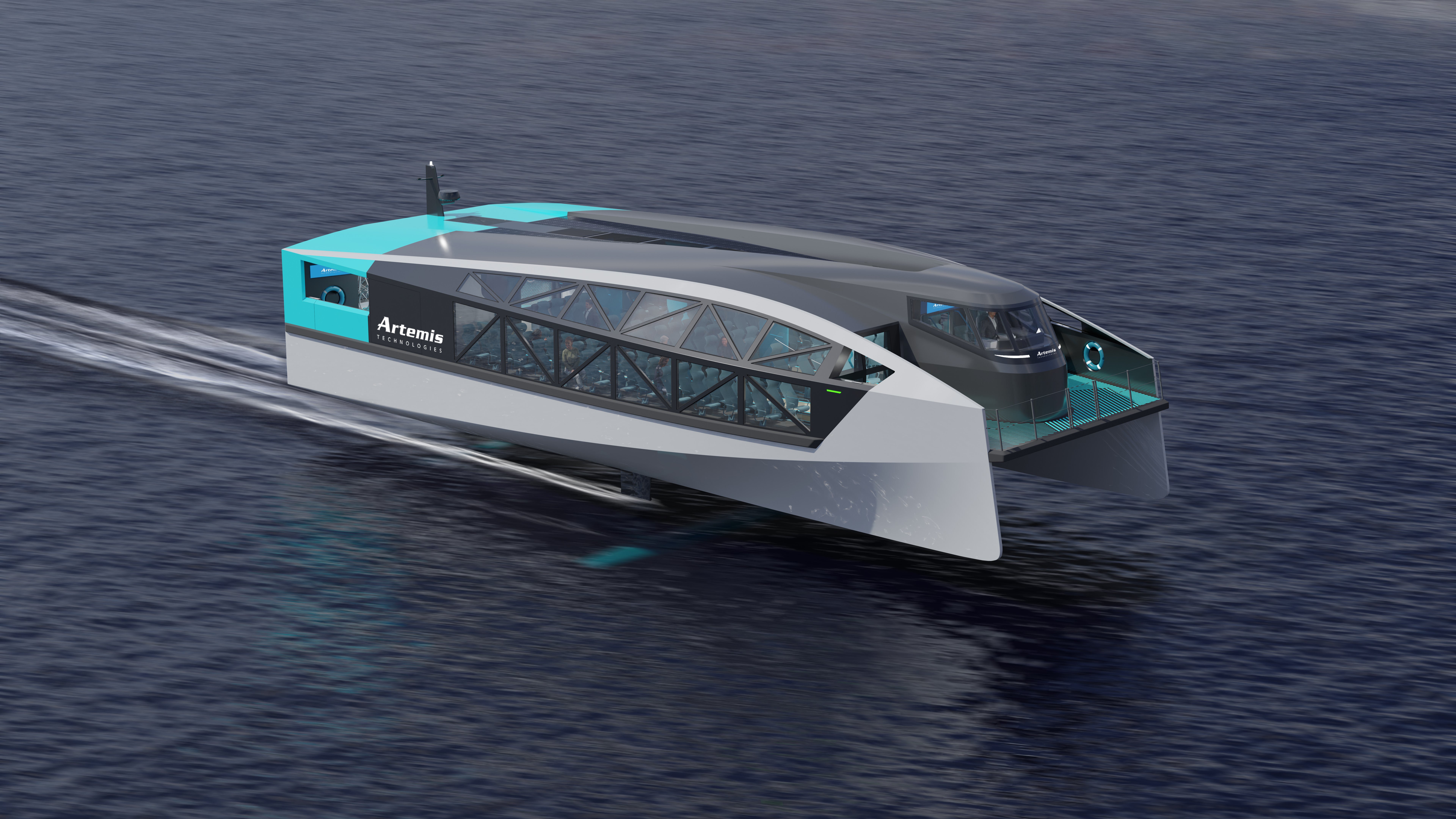 The first ferry is due to start operating between Belfast and Bangor in 2024 (Artemis Technologies/PA)