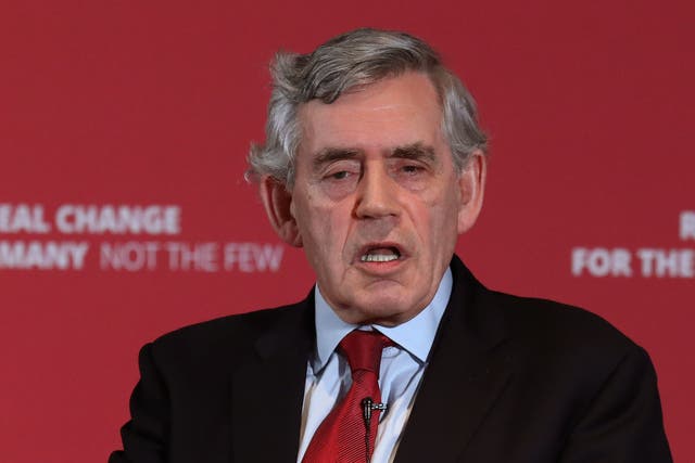 Gordon Brown’s work looking at the future of the UK is ‘nearing completion’ the Labour conference will be told (Andrew Milligan/PA)
