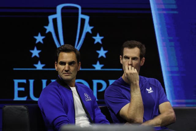<p>Roger Federer (left) retired from tennis at the 2022 Laver Cup </p>
