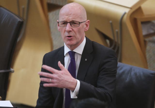 Deputy First Minister John Swinney has hit out at the UK Government’s tax cuts (Fraser Bremner/Daily Mail/PA)