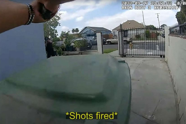 <p>Luis Herrera, 19, was shot by an officer after he allegedly brandished an airsoft rifle during a police response to a reported domestic incident in Los Angeles on 17 September 2022</p>