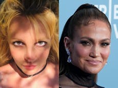 Britney Spears compares herself to Jennifer Lopez in Instagram post about being ‘drugged with lithium’