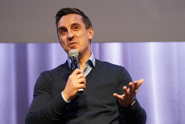 Gary Neville said many millionaire footballers came from working-class backgrounds and were wanting to ensure public services were properly funded (Stefan Rousseau/PA)
