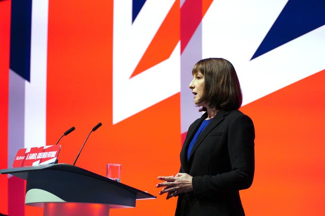 Shadow chancellor Rachel Reeves speaking during the Labour Party Conference at the ACC Liverpool. Picture date: Monday September 26, 2022 (Peter Byrne/PA)