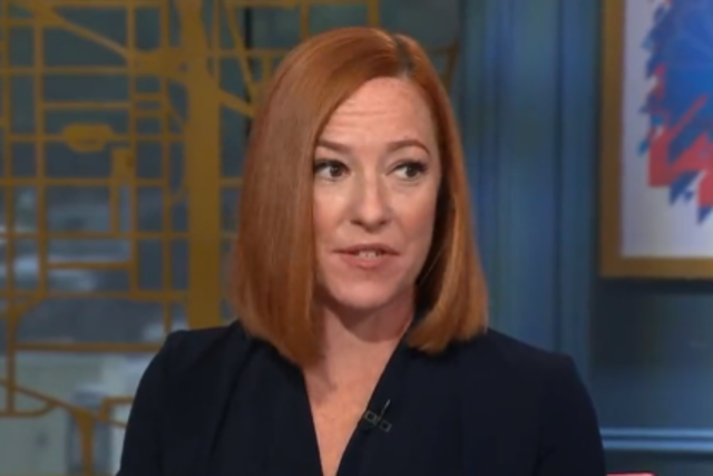 <p>Former White House Press Secretary Jen Psaki says on NBC’s Meet the Press that Democrats know that if the 2022 midterm election is about Biden, they will lose. </p>