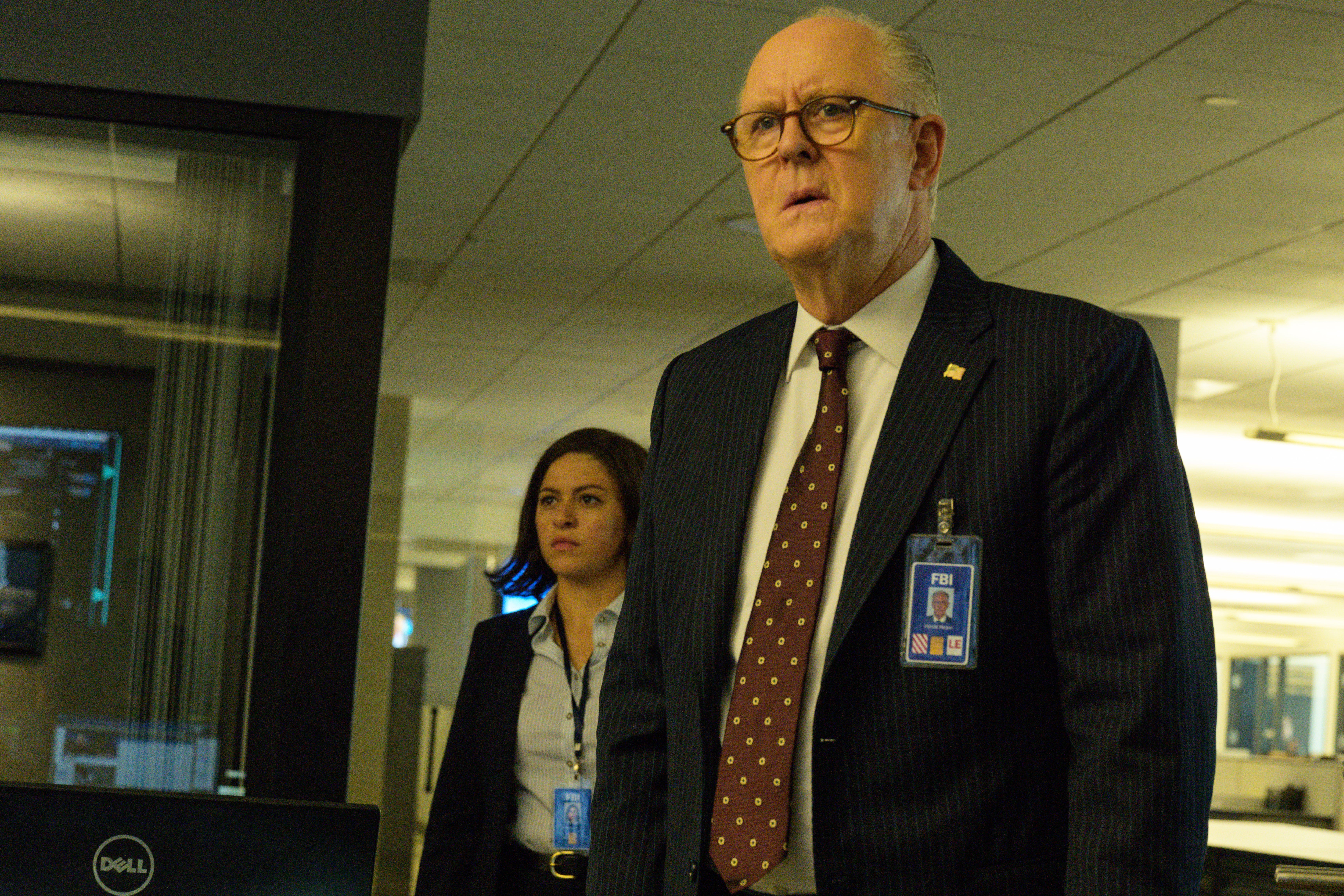 Alia Shawkat and John Lithgow in ‘The Old Man’