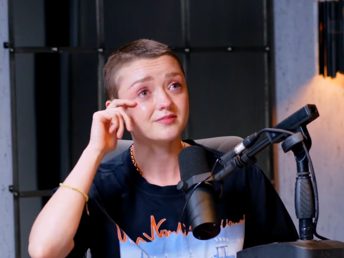<p>Maisie Williams as seen on the ‘Diary of a CEO’ podcast</p>