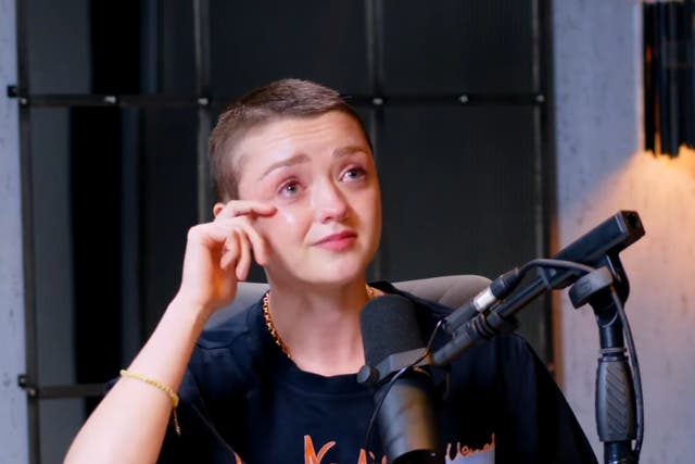 <p>Maisie Williams as seen on the ‘Diary of a CEO’ podcast</p>