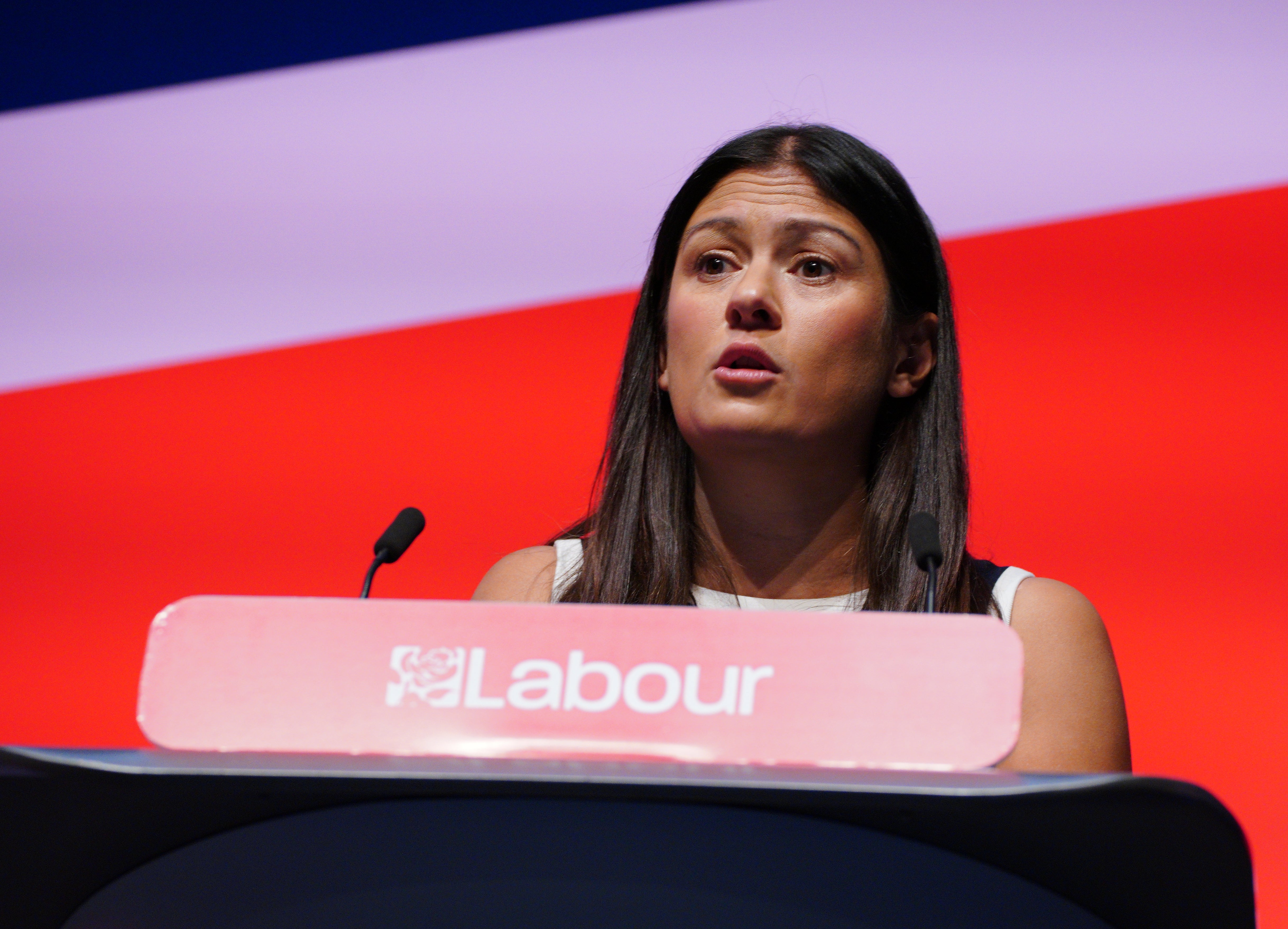 Shadow communities secretary Lisa Nandy was speaking at the Labour Party conference in Liverpool (Peter Byrne/PA)