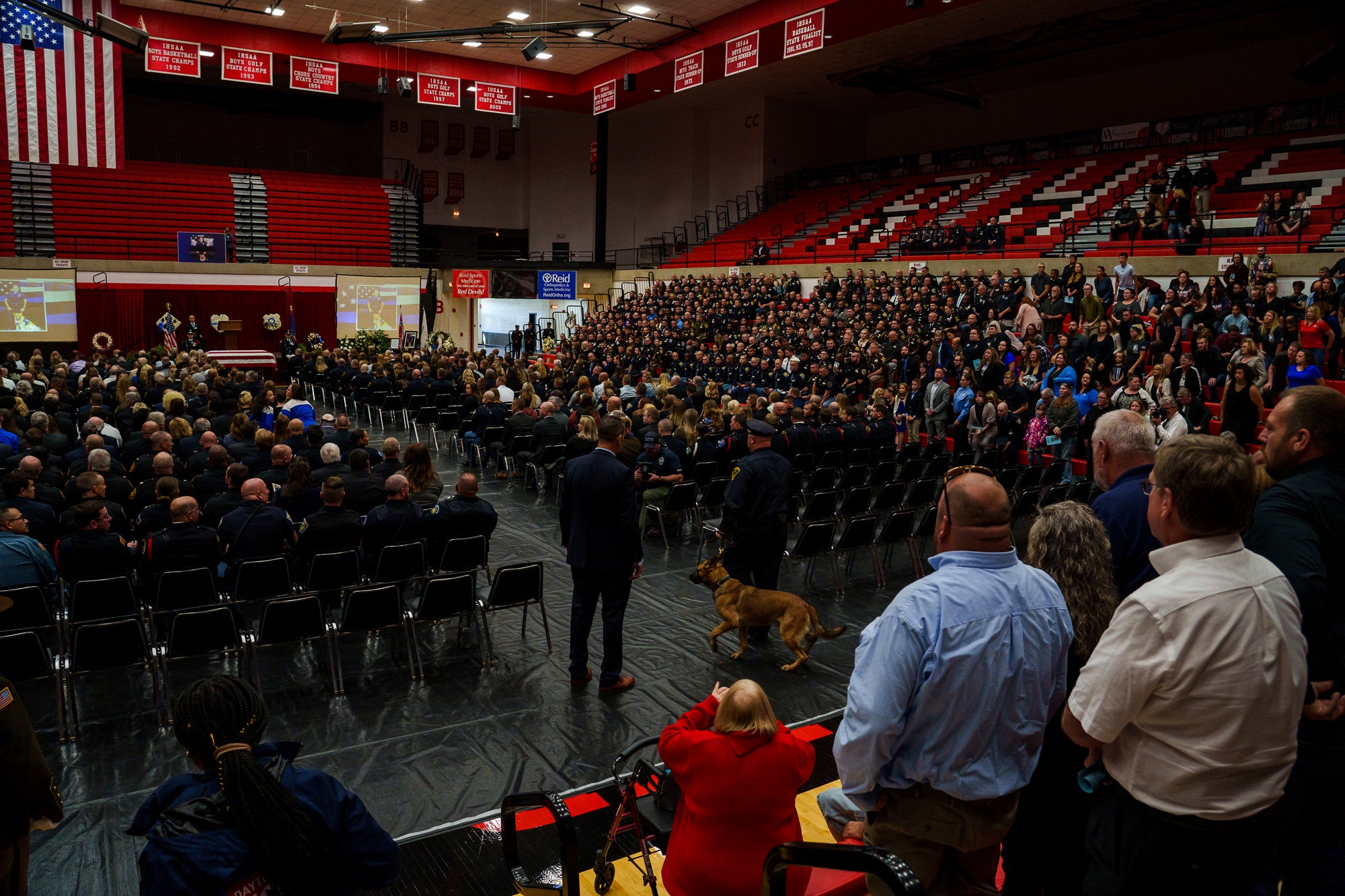 Officer Shot Indiana