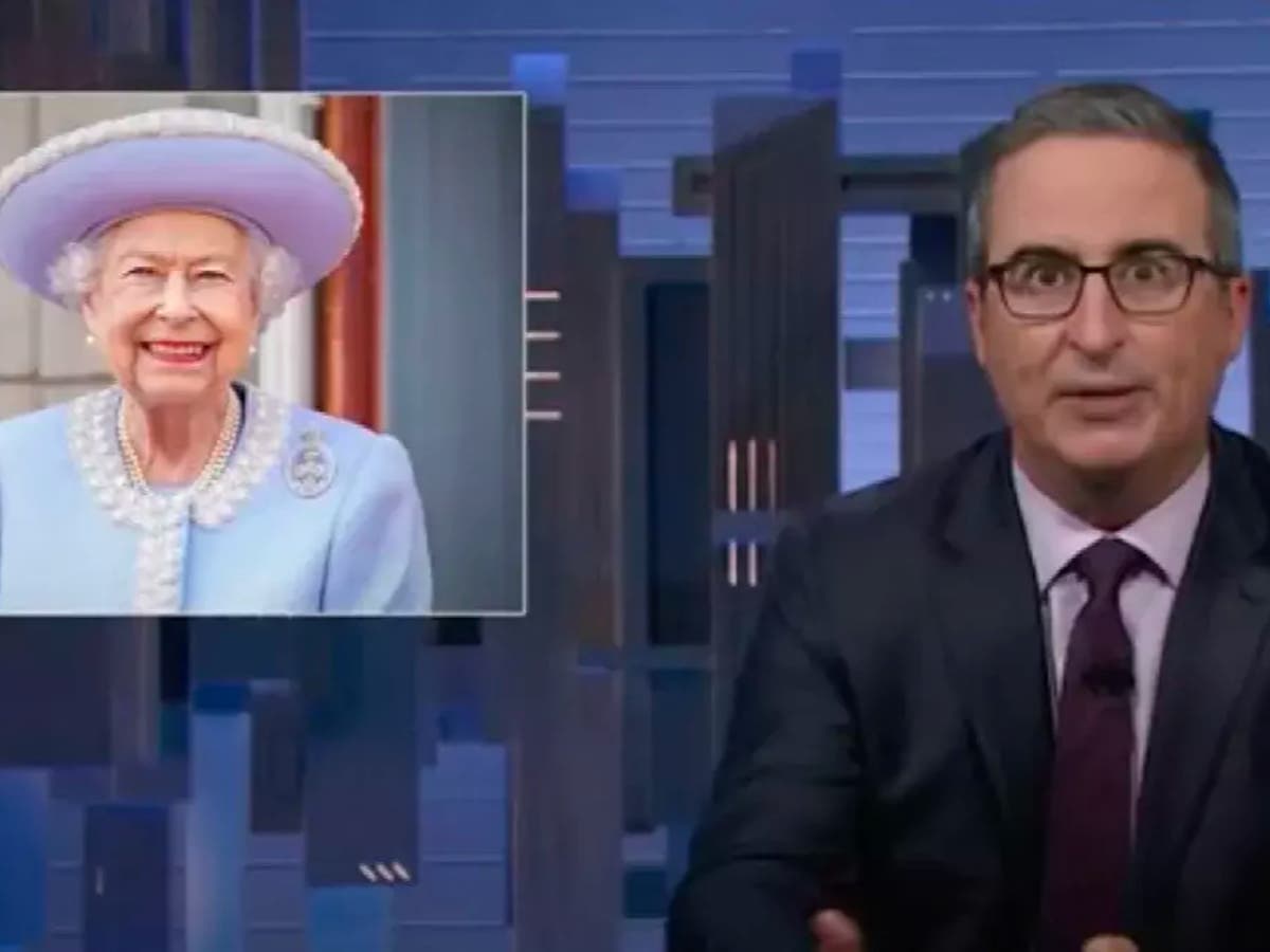 John Oliver says Queen is in the afterlife ‘looking up at’ Princess Diana