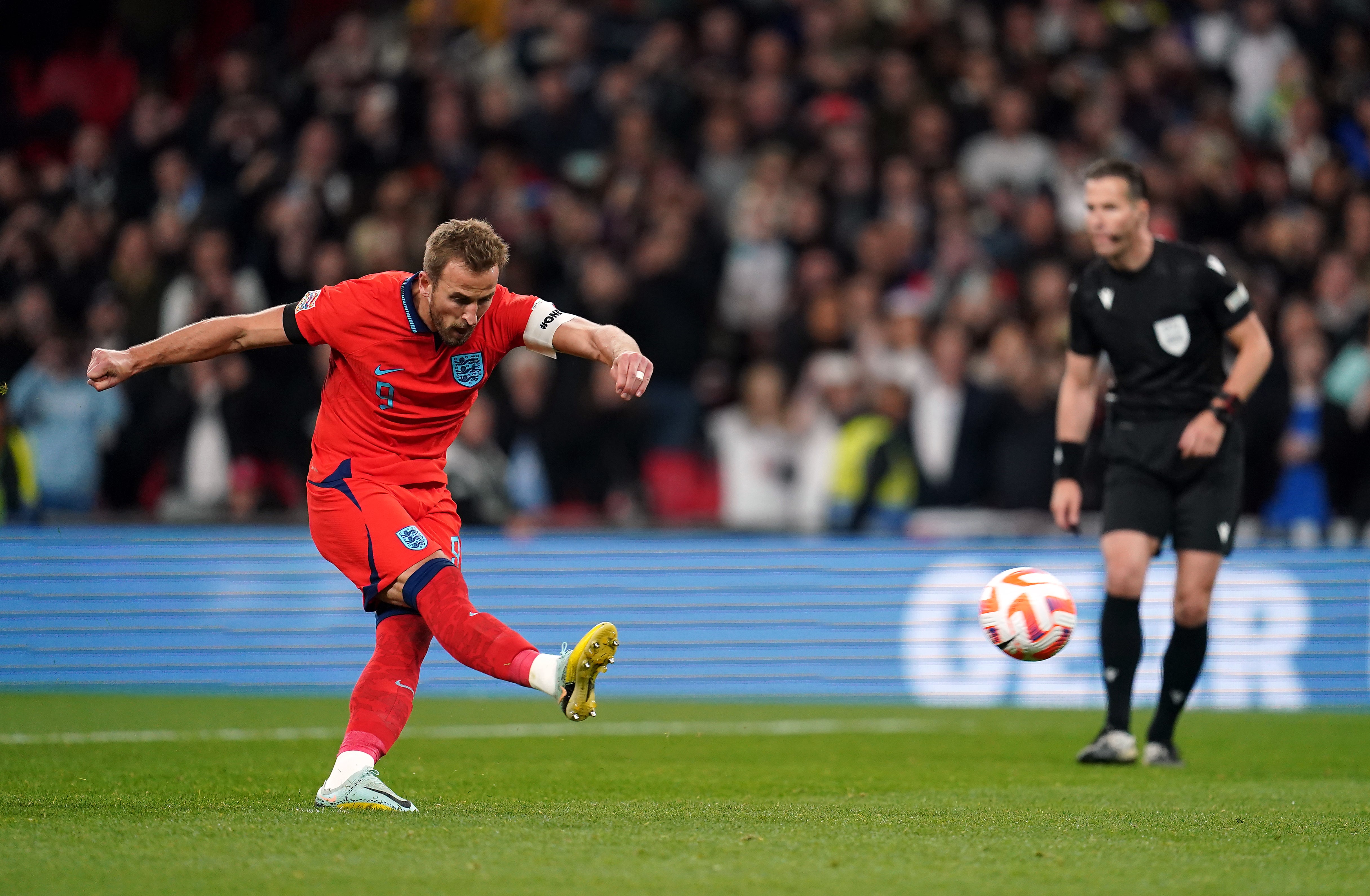 Harry Kane scored from the penalty spot (Nick Potts/PA)