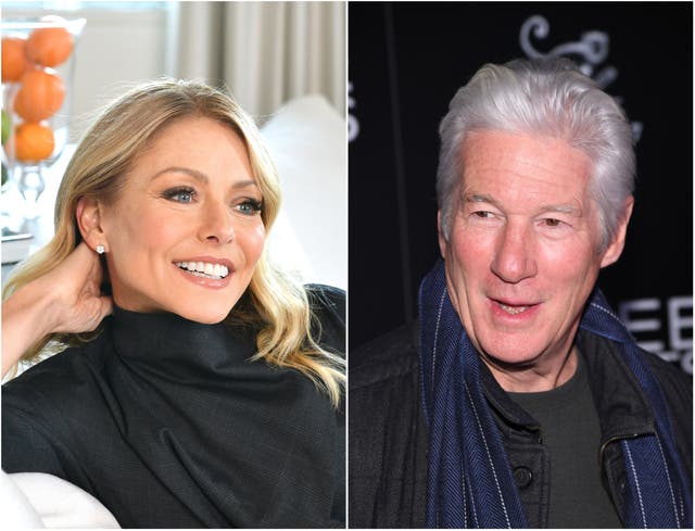 <p>Kelly Ripa and Richard Gere</p>