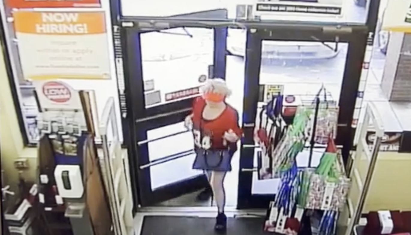 Surveillance video of Debbie Collier at a Family Dollar