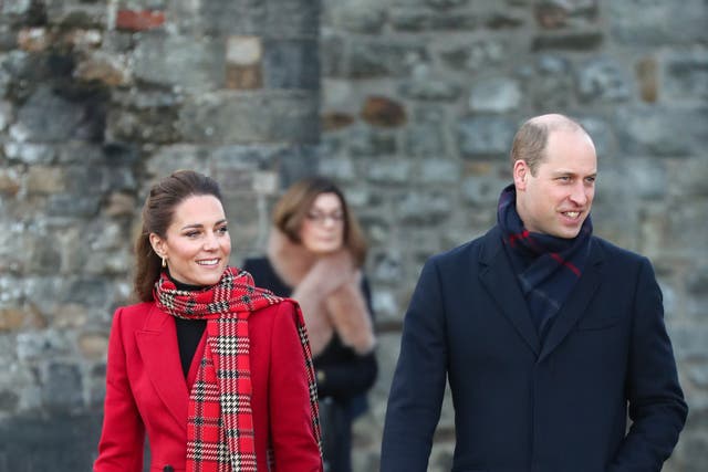 William and Kate are to visit Wales for the first time as Prince and Princess of Wales on Tuesday (PA)
