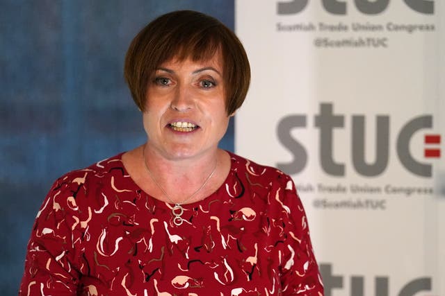 Roz Foyer, STUC general secretary has accused the UK of Thatcherism on steroids after the pound plunged to a historic low on Monday. (Andrew Milligan/PA)