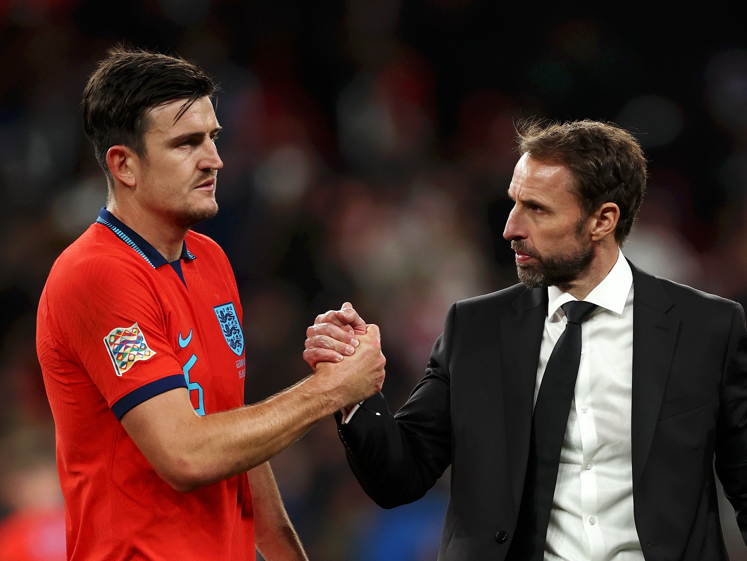 Gareth Southgate kept faith in Harry Maguire, while England’s players have not turned on their coach