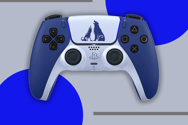 <p>The two-tone controller is the first released by PlayStation to be tied in to a particular game</p>