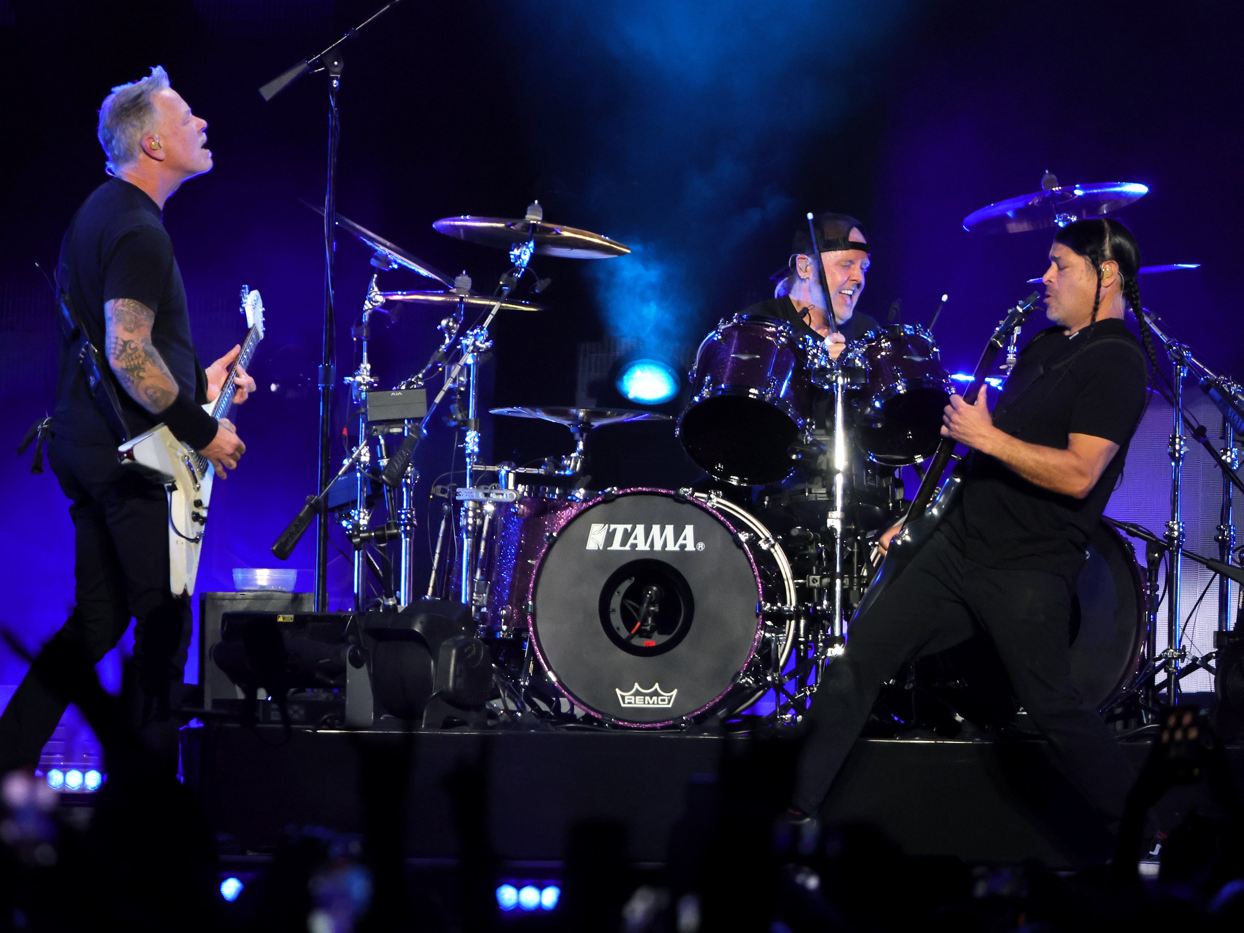 Metallica performing