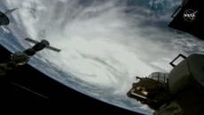 International Space Station footage reveals view of Hurricane Ian from space