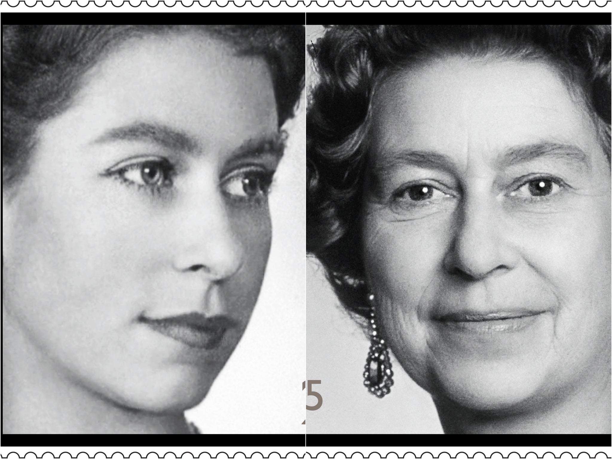 <p>Royal Mail’s special stamps of Queen Elizabeth II</p>