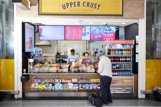 Upper Crust and Millie’s Cookies owner SSP Group has seen its revenues rise (SSP Group/ PA)