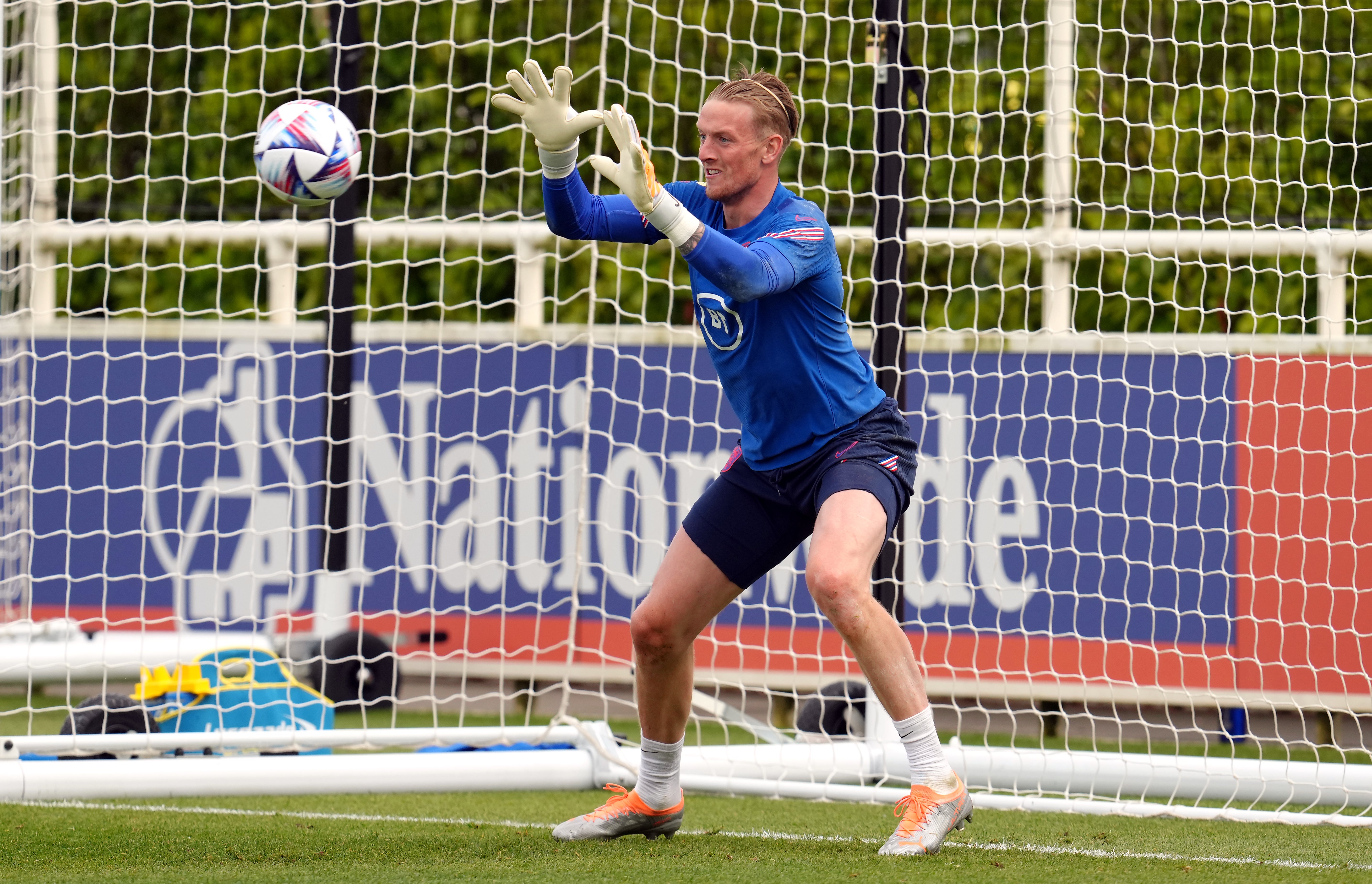 Jordan Pickford is expected to be England’s number one in Qatar (nick Potts/PA)