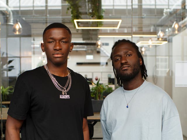 <p>Rapper Hardy Caprio (left) and singer Kwabs</p>