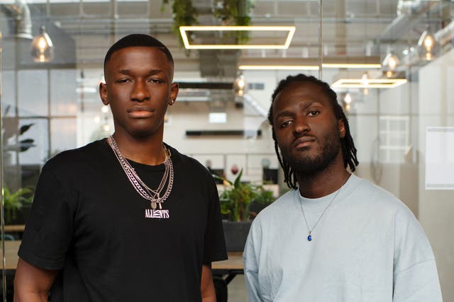 <p>Rapper Hardy Caprio (left) and singer Kwabs</p>