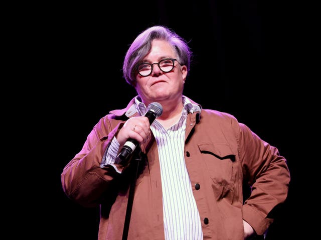 <p>Rosie O'Donnell performs onstage during FRIENDLY HOUSE LA Comedy Benefit, hosted by Rosie O'Donnell, at The Fonda Theatre on July 16, 2022</p>