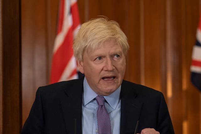 <p>Kenneth Branagh as Boris Johnson in ‘This England’ </p>
