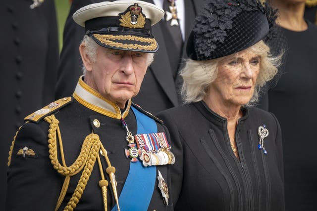 King Charles III and the Queen Consort (Jane Barlow/PA)