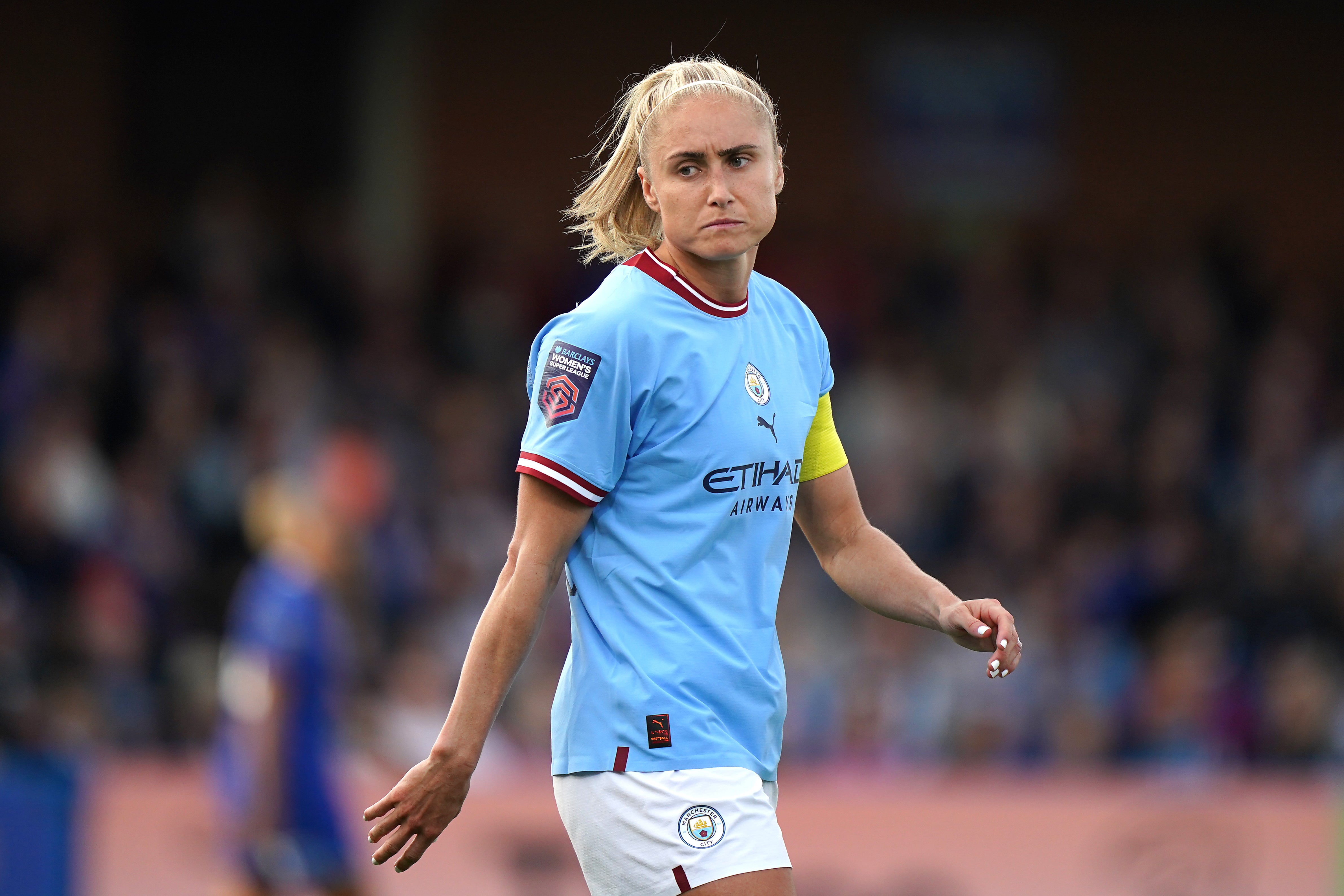 Former England captain Steph Houghton has not been included in Wiegman’s squad (Tim Goode/PA)